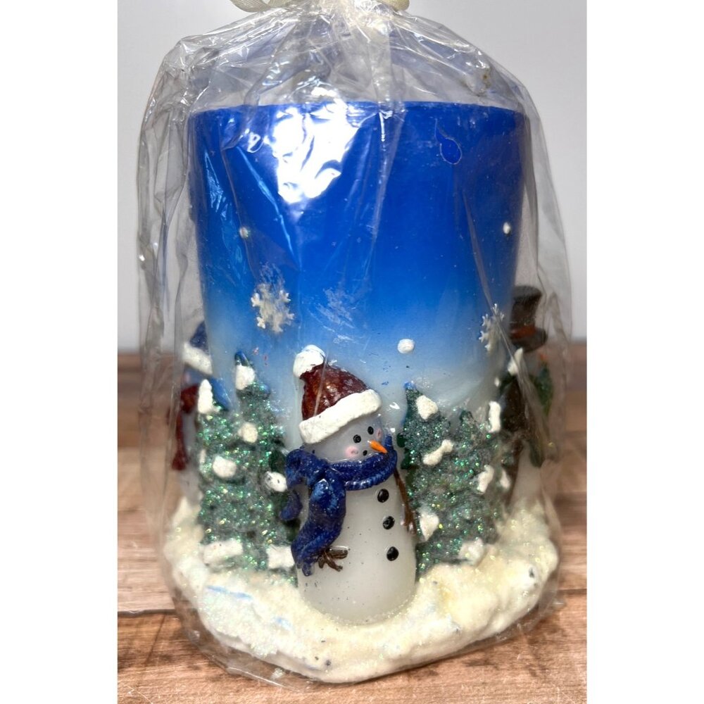 Snowman & Tree Winter Candle Décor